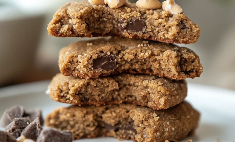Vegan Peanut Butter Cookies Image on a table