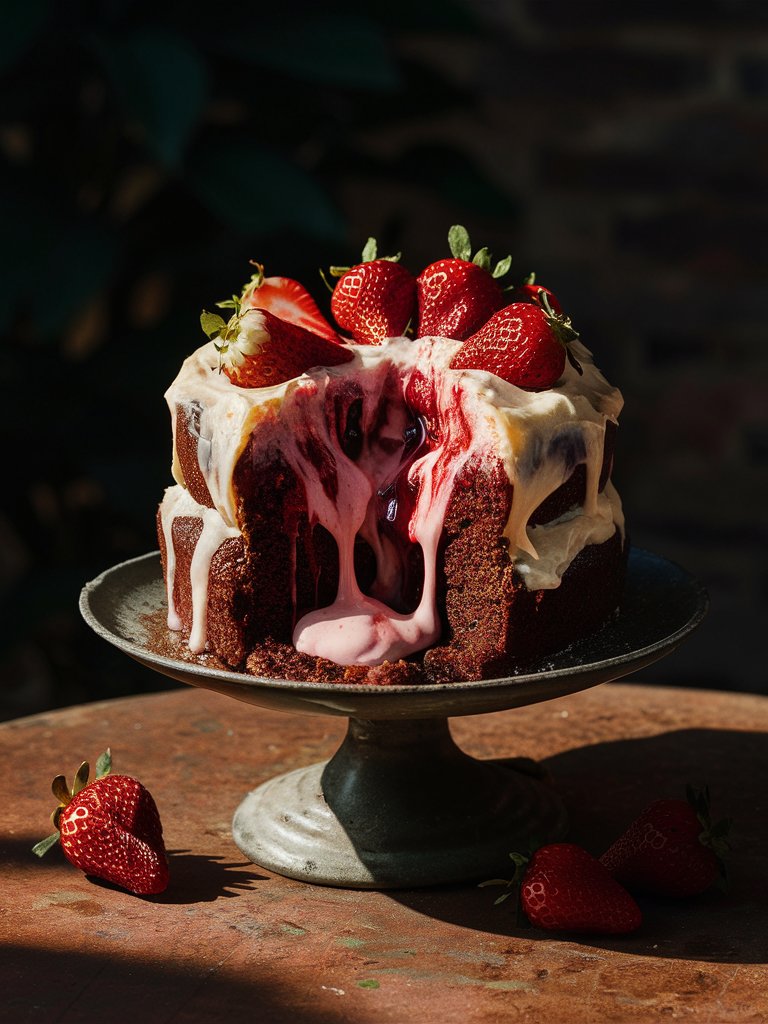 Strawberry Earthquake Cake Recipe 2