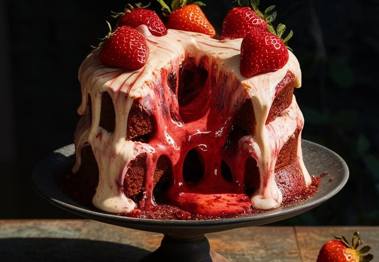 Strawberry Earthquake Cake Recipe 2025 – A Mind-Blowing Dessert!